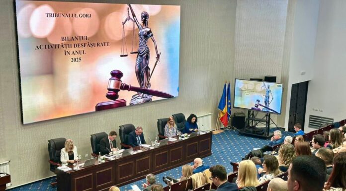 Bilanț Tribunalul Gorj: Volum mare de dosare și eficiență peste media națională