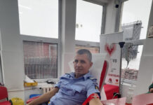 Jandarmii gorjeni donează sânge pentru o șansă la viață