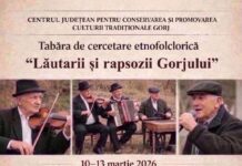 Ce evenimente organizează CJCPCT Gorj în săptămâna 9-13 martie