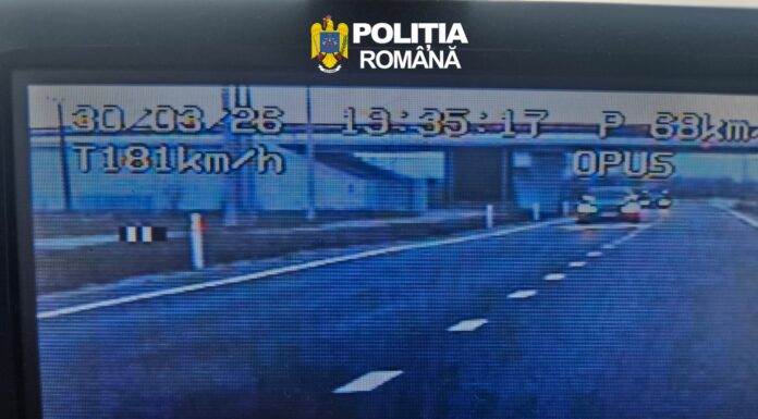 Șofer din Târgu Jiu, prins cu 181 km/h și fără ITP
