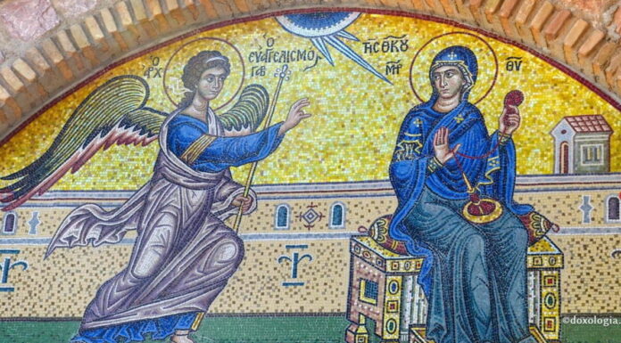 Odovania sau ecoul duhovnicesc al «Bunei Vestiri» – Arhanghele Gavriil, taina cea rânduită mai înainte de veci, Naşterea cea de negrăit a Sfintei Fecioare, strigându-i ei: ,,Bucură-te, ceea ce eşti plină de har”!