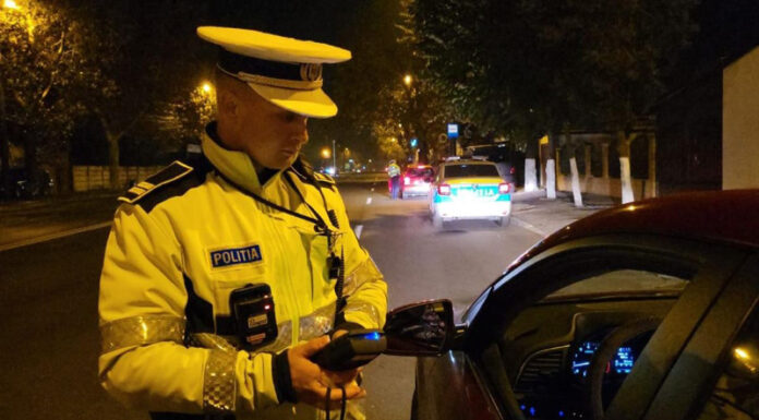 Șofer băut, oprit la timp de polițiști