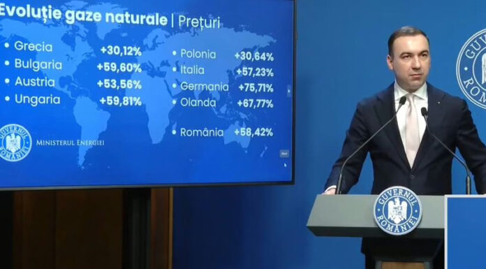 Preț reglementat la gaze pentru populație timp de un an