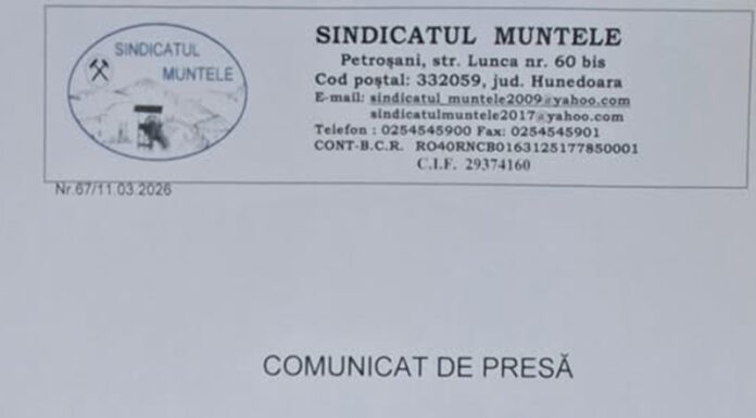 Minerii din Valea Jiului se solidarizează cu greviștii Complexului Energetic Oltenia