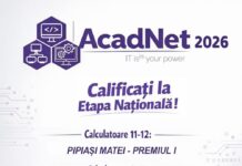 Doi elevi de la „Magheru”, din nou la etapa națională a olimpiadei AcadNet