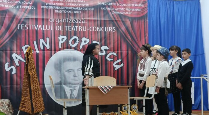 Elevi din trei județe, prezenți la Festivalul de Teatru „Sabin Popescu”