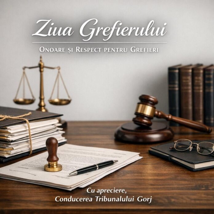Grefierii, rol esențial în funcționarea justiției. Mesajul Tribunalului Gorj