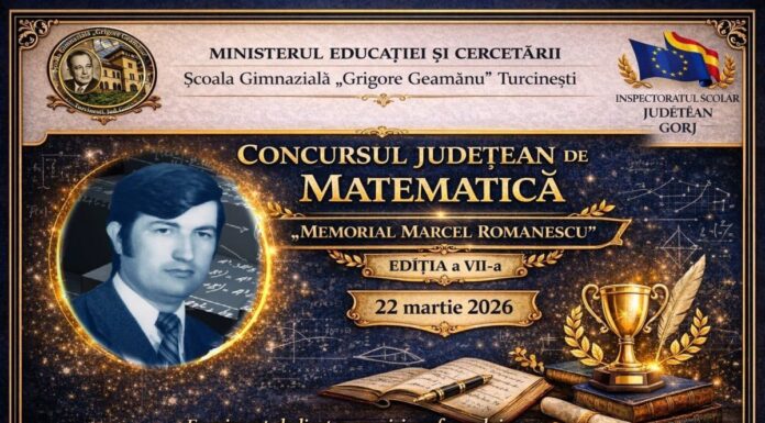 Concurs județean de matematică la Turcinești