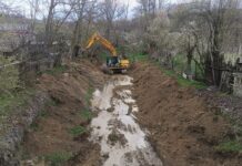 Intervenție a SGA Gorj pe pârâul Vladimir