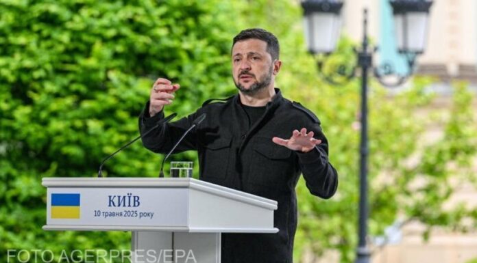 Zelenski vine la București