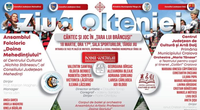 „Ziua Olteniei”, sărbătorită la Târgu Jiu. „Cântec și joc în țara lui Brâncuși”