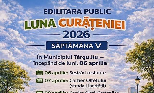Continuă curățenia în cartierele din Târgu Jiu
