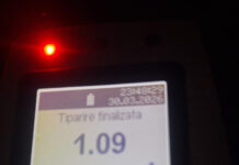 Bărbat din Novaci, prins de două ori la volan cu alcoolemie record, reținut