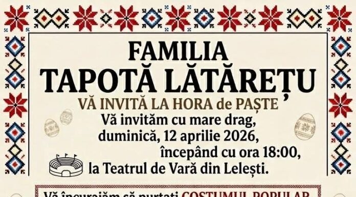 Horă de Paște, la Lelești. Tradiție de peste 50 de ani, continuată în aer liber