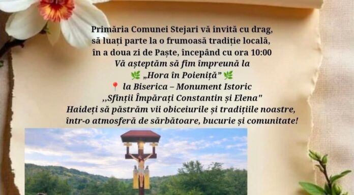 „Hora în Poieniță”, tradiție în a doua zi de Paște păstrată la Stejari