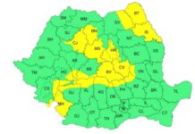 Nordul județului Gorj, sub cod galben de vânt
