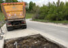 VIDEO: Groapă de câțiva metri pe drumul dintre Motru și Slivilești