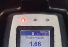 Bărbat din Novaci, prins la volan cu alcoolemie record, reținut de polițiști