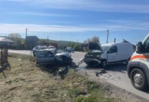 Accident la Hurezani