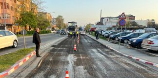 Târgu Jiu: Lucrări de reparații pe podul din zona Kaufland
