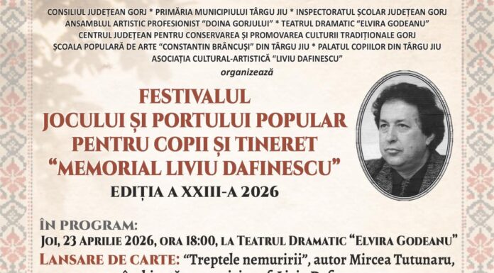 Târgu Jiu: O nouă ediție a Festivalului „Liviu Dafinescu”