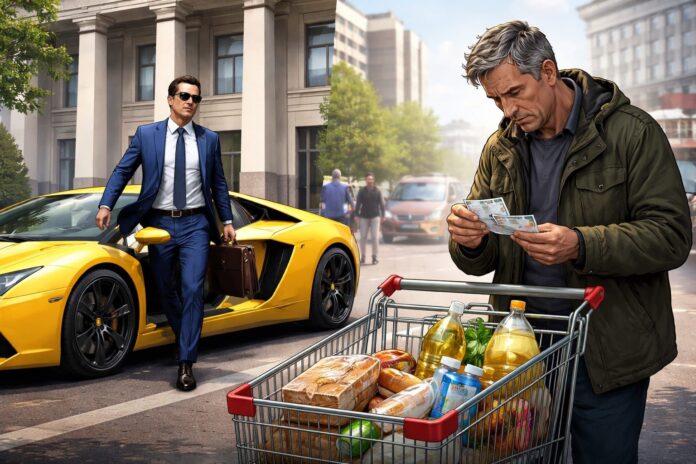 Bugetarul cu Lamborghini și contribuabilul cu bonuri de reducere