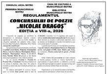 Motru: Debutează o nouă ediție a Concursului de Poezie „Nicolae Dragoș”