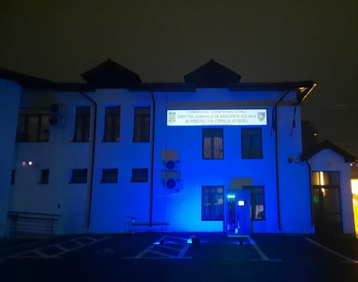 Gorjul, în albastru pentru Ziua Autismului