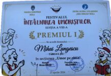 Epigramistul gorjean Doru-Mihai Lungescu, a fost răsplătit cu premiul I la Festivalul Concurs „Întâlnirea Umoriștilor”, Brăila 2026