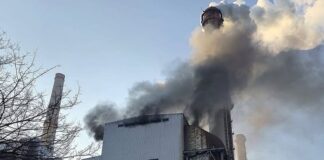 Flăcări la grupul 5 de la Termocentrala Rovinari!