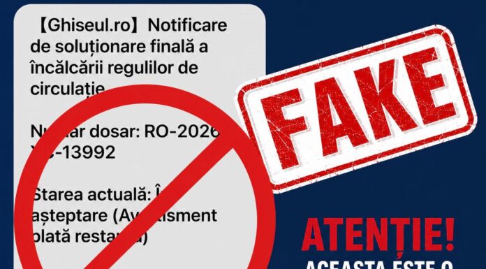 Avertisment privind mesaje false în numele Ghișeul.ro