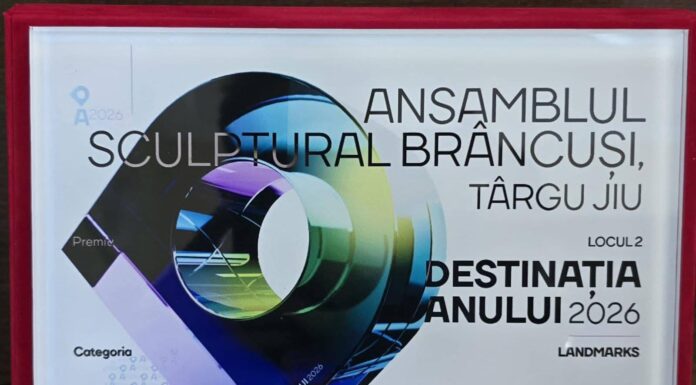 Municipiul Târgu Jiu, locul 2 în competiția „Destinația Anului 2026”