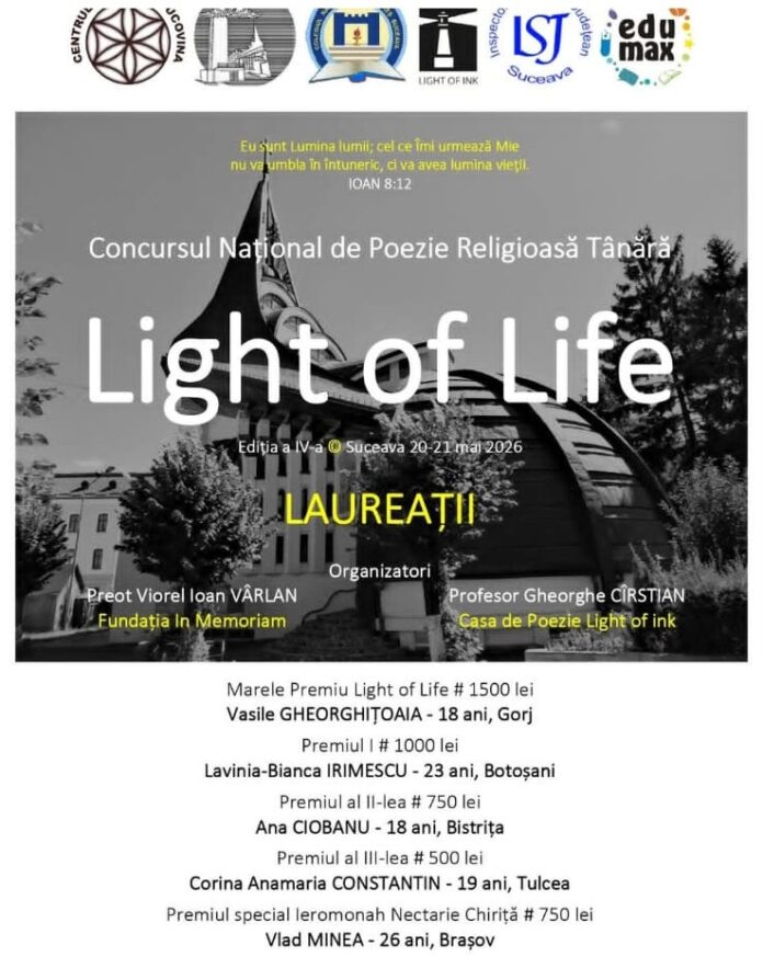 Reușită pentru un elev din Târgu Jiu la un concurs național de poezie religioasă