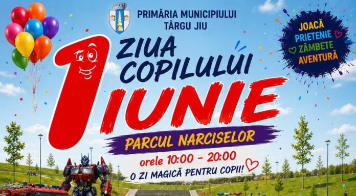 Zi plină de surprize pentru copii, de 1 Iunie, la Târgu Jiu
