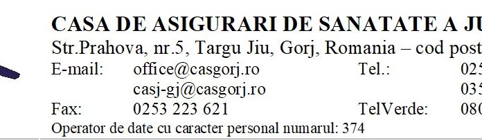 Anunț public CASJ Gorj