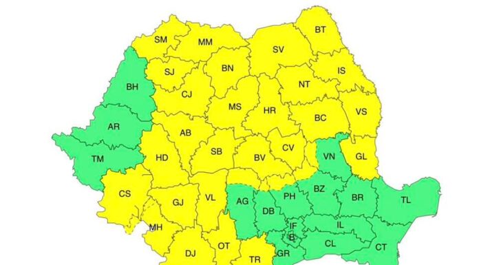 Sâmbătă, cod galben de vânt în Gorj și alte județe