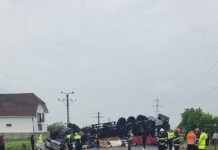 FOTO/VIDEO: Accident mortal la Țânțăreni