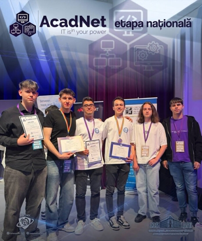 Premii și medalii obținute de elevii gorjeni la Olimpiada de Informatică Aplicată AcadNet