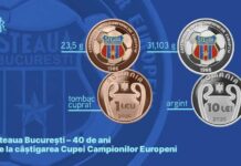 Monede aniversare lansate de BNR pentru Steaua ’86
