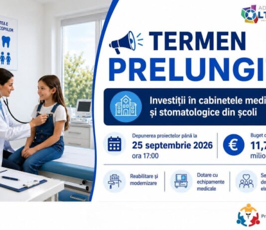 Fonduri europene pentru cabinete medicale școlare