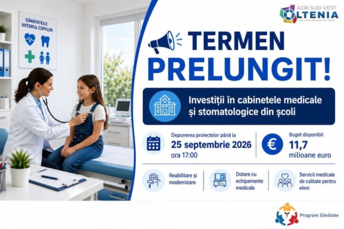 Fonduri europene pentru cabinete medicale școlare