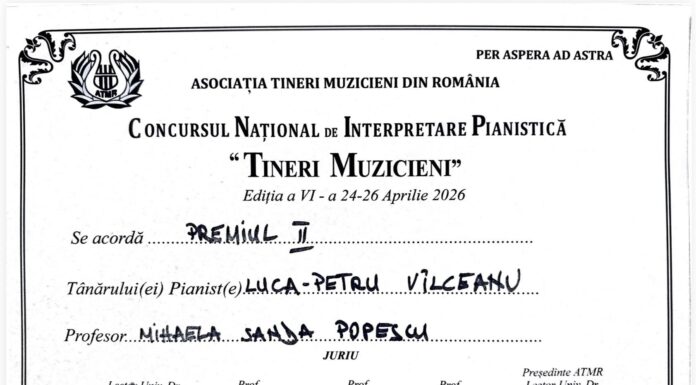 Premiu important pentru un cursant al ȘPA Târgu Jiu