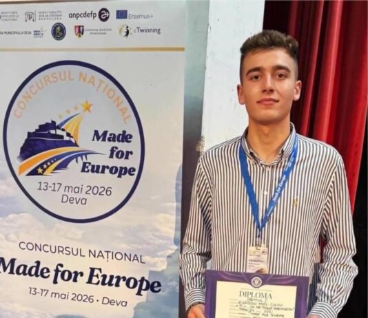 Elevi din Gorj premiați la concursul național „Made for Europe”