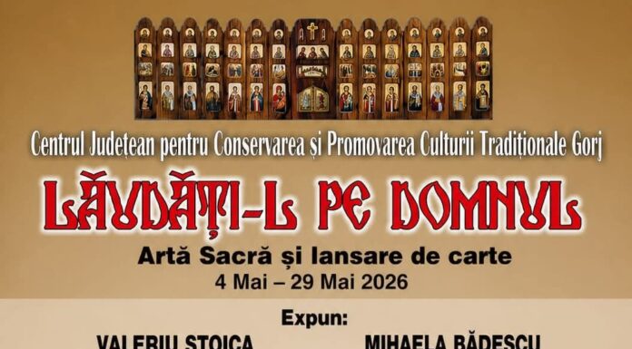 Expoziție de artă sacră și lansare de carte la CJCPCT Gorj