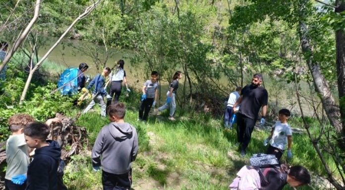 Acțiune de ecologizare în Defileul Jiului