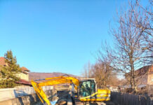 Lucrări împotriva inundațiilor la Bălești, după ploile din ultimele zile