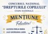 Trei eleve din Târgu Jiu, premiate la etapa națională a Concursului „Drepturile Copilului”