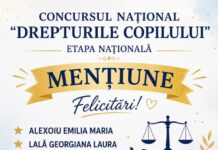 Trei eleve din Târgu Jiu, premiate la etapa națională a Concursului „Drepturile Copilului”