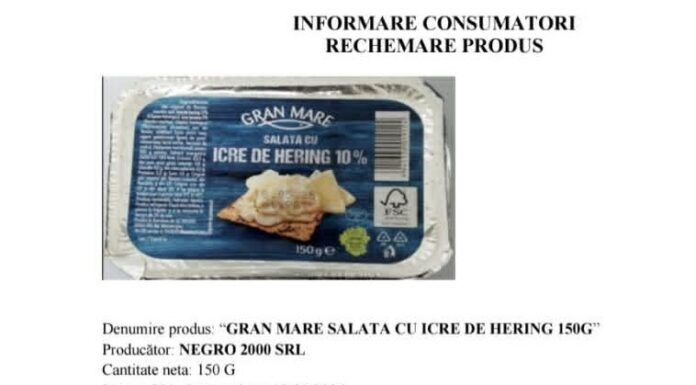 Produs alimentar, retras din magazinele Penny