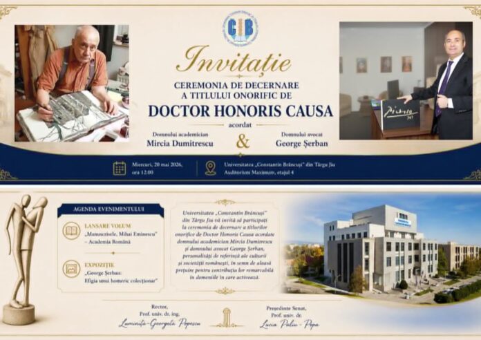 Un academician și un avocat, Doctor Honoris Causa la UCB